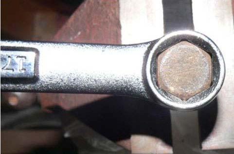 Once a bolt is loosened with a better wrench, then an open end wrench can be used.