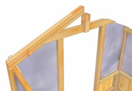 38. Complete Front Outside Roof Rafters and