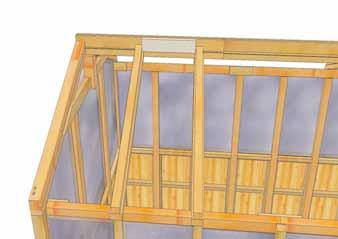 Position Rafter so dado cut of Ridge Board is aligned with gap