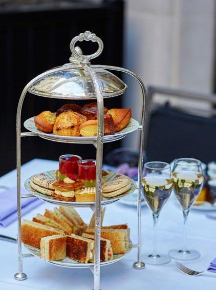 Enjoy a selection of 16 varieties of loose-leaf tea to choose from, complemented with freshly baked warm scones, sweet pastries and an array of sandwiches.