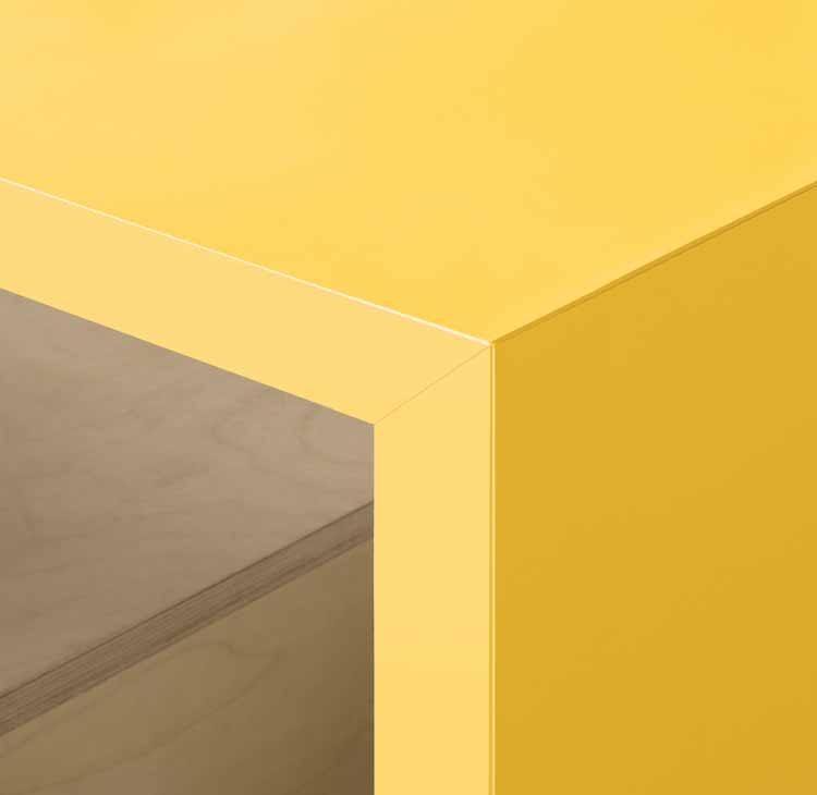 NO DARK LINES: NO LIMITS ColorCore by Formica Group offers a new dimension in decorative surfaces.
