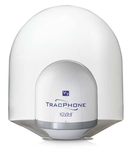 TracPhone V7: 60 cm Ku-band VSAT 85% smaller than competing 1m Ku-band TDMA VSAT Significant savings on hardware cost, installation cost, and time No need for crane or vessel modifications; only 25