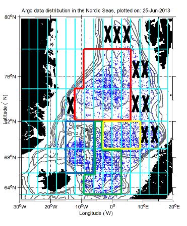 Arctic in Baffin bay (NAOS project) Collaboration opportunities within INTAROS project (acoustic sources) European Argo strategy in the Nordic Seas: Target: 10 floats in