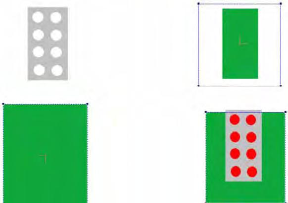 SCS1 Series Instruction Manual Example: grey blister with white pills. The initial image is always the one on the top left. The result changes modifying tool position and parameters.