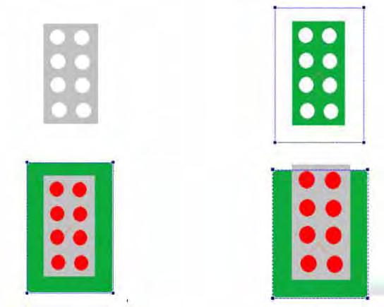 Bottom left image: in this case a white object has to be tracked.