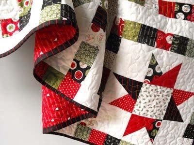 One bright and beautiful Christmas quilt!