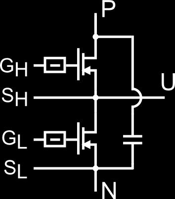 Discontinued Circuit diagram: N: Negative terminal, P: Positive terminal, U: Bridge center output S L : Low side