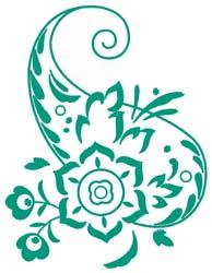 78 mm 6,600 St. L 21009-31_CR DesignWork Emerald Paisley CrystalWork n 1. SS6 (107 Rhinestones)...Peridot 21009-31_PW DesignWork Emerald Paisley PaintWork n 1. Green Paint Details.