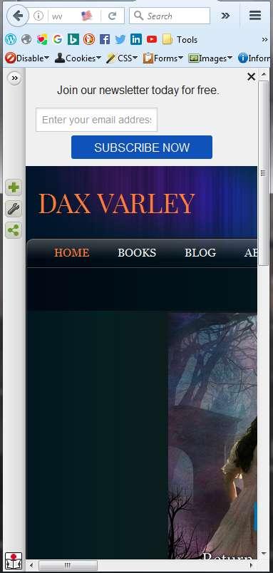 Dax Varley Weebly site, sales/static/blog Positive: 1.