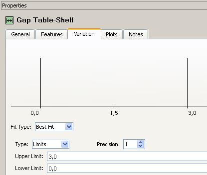 In the Properties view, click on the General tab and change the name to Gap Table-Shelf. 6.