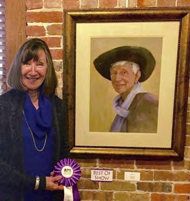 Susan Hurst won Best of Show at The Arkansas Pastel Society juried Members Show. This was the portrait she demonstrated at our August meeting. Congratulations, Susan!