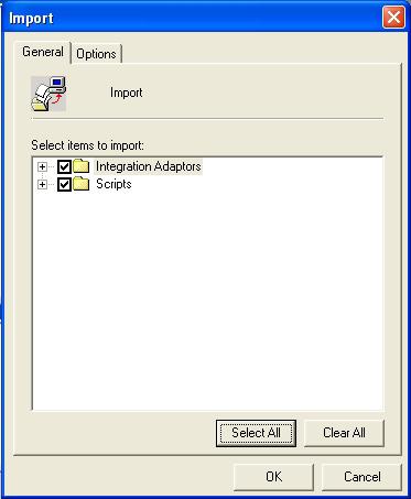 Module 5 Integrate with the Target Application Figure 5-2: Import File