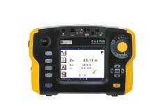 Installation testers CAT III C.A 6116N C.A 6117 BONDING / RÉSISTANCE I rated / Range / Resolution I > 200 ma / 39.99 Ω / 0.01 Ω / ± (1.5 % of reading + 2 cts) 12 ma / 39.99 Ω and 399.9 Ω / 0.01 and 0.