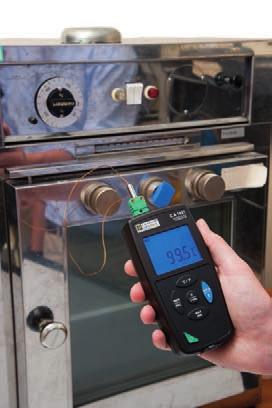 PHYSICAL MEASUREMENTS Logger contact thermometers > J, K, T, N, E, R and S thermocouples (C.A 1821 & C.A 1822) > Pt100 and Pt1000 resistive probes (C.