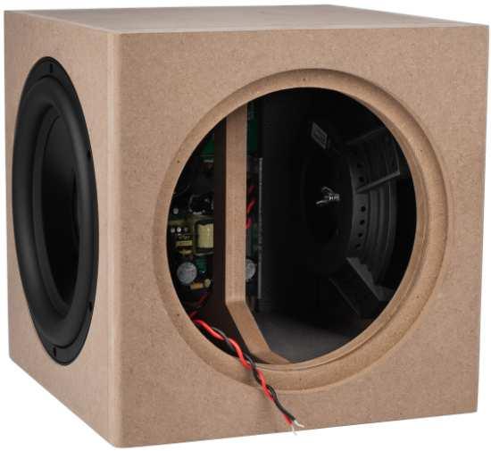 12) Prepare the Dayton Audio RSS265-PR 10" passive radiators by attaching all 5 included 75 gram disk weights to the threaded post on the back of each passive radiator.