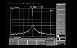 In addition to a C/N of 115 dbc (100 khz offset), the RBW can be set to 300 Hz to 1 MHz, the VBW to 3 to 100 khz, and the