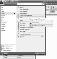 Drawing Insertion After choosing an Image file, an option window will appear as below.