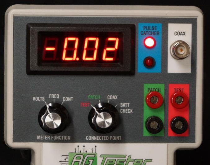 Meter functions The Meter Function switch selects the type of measurement being made. Select from the following: VOLTS 0 to 20 Volts DC.