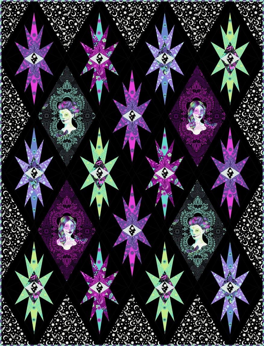 Blink Featuring De La Luna by Tula Pink Take a look at these fun eyes are they watching you, or are they focused on Tula s portrait fabrics making a cameo appearance?
