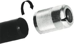 For Ø Pipe Weight 6050 Model I: up to 1¼" or Ø 40 Model II: up to 2" or Ø 63 0,30 1,10 Symbol photo For easy assembly