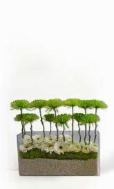 calla, horizontal arrangement 17 lilac calla, hydrangea, natural gravel arrangement 18
