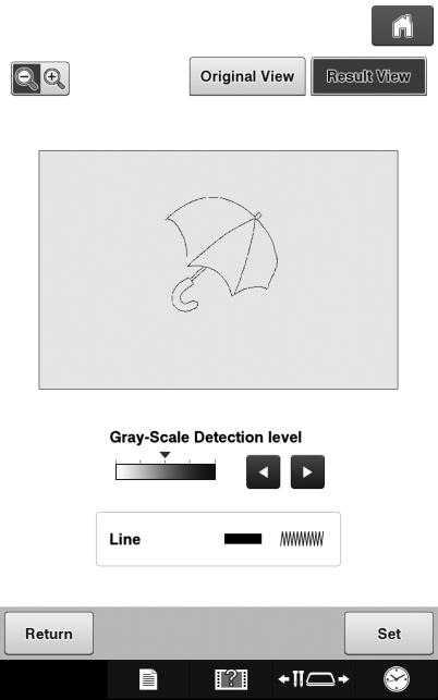 CREATING LINE IMAGE g In the screen for confirming the converted imge, you cn djust the Gry-Scle Detection level gin, if necessry. i If necessry, edit the scnned imge.