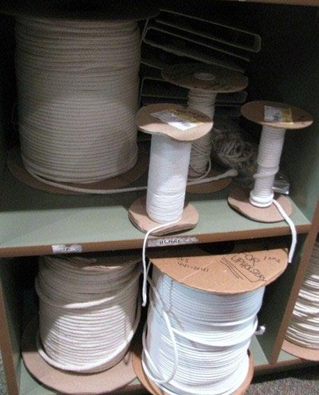 What retailers commonly refer to as piping can be purchased ready-made, either in packages or by the yard and is usually of the thinner variety.