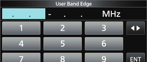 BASIC OPERATION Setting the frequency DDEntering a Band Edge (Continued) Deleting a Band Edge To enter a new band