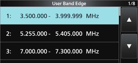 BASIC OPERATION Setting the frequency DDEntering a Band Edge (Continued) Inserting a Band Edge After you delete or edit the preset band edges, follow the steps below