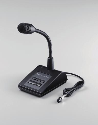 external speaker Dynamic microphone with [UP]/[DOWN] switches.
