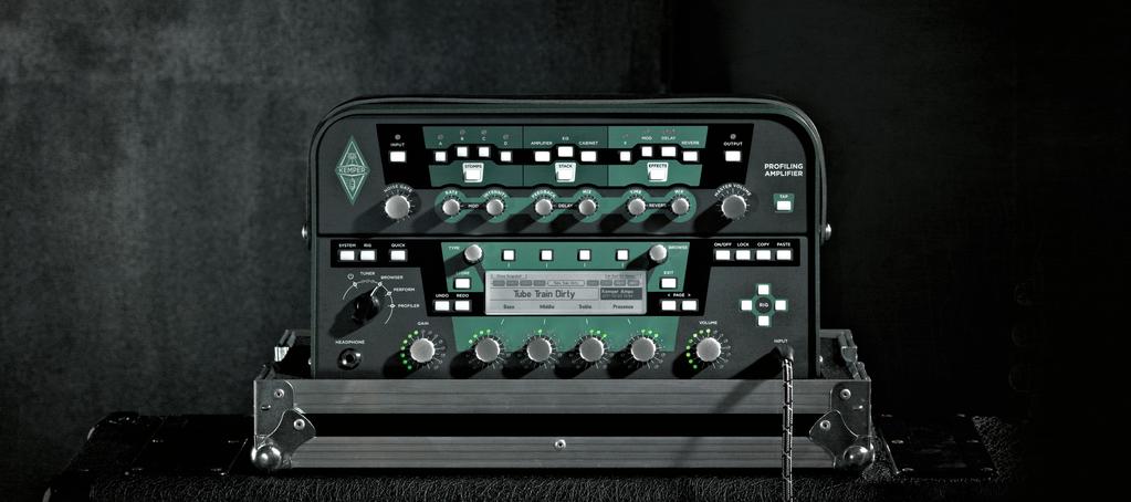 0607 THE KEMPER PROFILER IN A NUTSHELL 1 STOMP EFFECTS 5 THE STACK The Kemper Profiler offers 4 independent stomp slots, armed to to teeth with a stunning arsenal of effects.