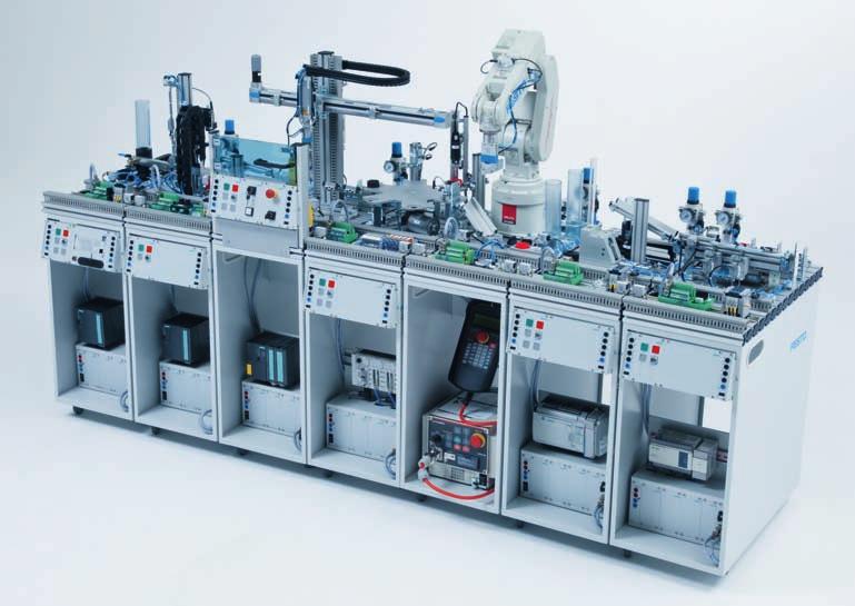 > Basic Technologies > Modular Production System The Modular Production System, in short MPS, allows industrial automation systems of different levels of complexity to be modelled, respectively