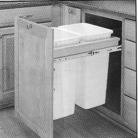 35 qt. containers. Soft Close WC21FH-2 Wood top mount.