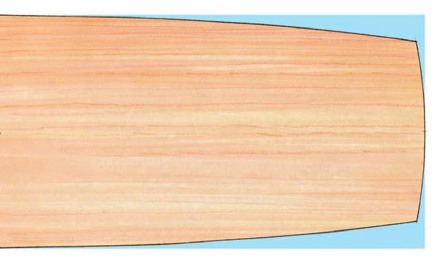 subtle curves enliven the top Saw and smooth. At the bandsaw, cut the four arcs that form the perimeter of the top.