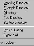 File commands: Examples directory Zap