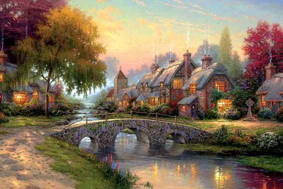 WILLIAM THOMAS KINKADE III - January 19, 1958 April 6, 2012 was an American painter of popular realistic, pastoral and idyllic subjects.