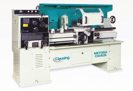 METOSA Put the versatility of the dependable CLAUSING/METOSA 14" Lathe in your machine shop and watch your production increase year after year after year... Just Add Your Chuck and You re Ready to Turn.