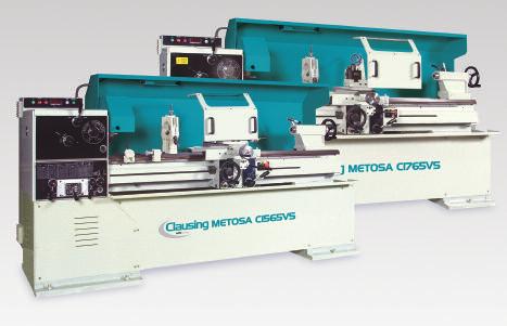 METOSA The CLAUSING/METOSA 15" or 17" Precision Geared Head Lathes with Soft Start and Variable Speed Lathes will help increase your productivity and profits.