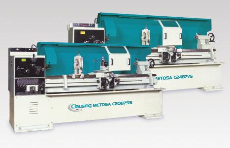 METOSA For your larger turning needs the CLAUSING/METOSA 20" & 24" Variable Speed or Soft Start Precision Lathes will be a real workhorse in your shop.