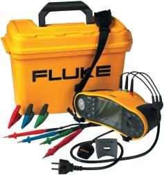 indicator Battery indicator and battery test function Memory, Interface Memory (500 measurements) Computer interface Time stamp (with FlukeView Forms) Software Fluke 5 Fluke 5 Fluke 5 500, 000 V 50,