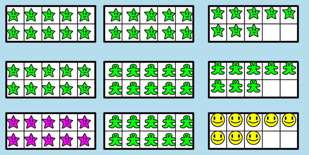 Have your child show you that quantity using one shape from the set tool.» have your child organize this quantity using ten-frames 3. Ask your child to show the same quantity using two shapes. 4.