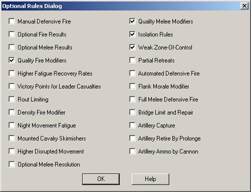 Next, the A/I Selection Dialog will appear. As we are going to play as the Rebels, select Automatic with FOW in the Union A/I group on the left hand side of the dialog.