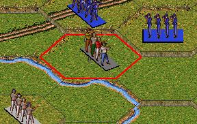 Double click on a map location containing Rebel infantry forces and possibly leaders (Note: artillery can only be moved when Limbered).
