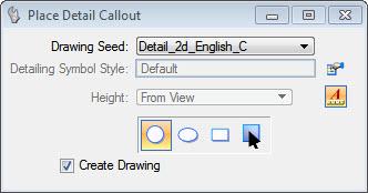 26. From Drawing Composition, select Place Detail Callout.
