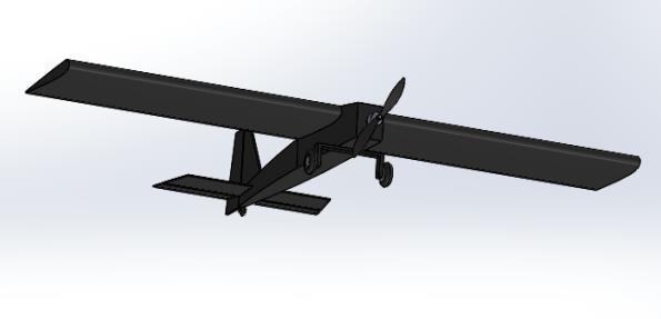 Figure 3.5: Lay out of a plane using the recommended ratios, based on a 10 unit wing span Figure 3.