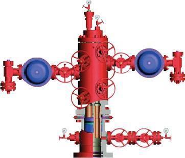 WellHead Dual pipe wellhead With all kind of (pneumatic) hydraulic safety valve. Quickly loading and unloading double tubing hanger design.