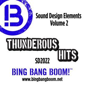 SOUND DESIGN ELEMENTS VOLUME 2 SD2019-024 Huge metallic booms, crashes, smashes, impacts and rumbles, disturbing overtones and discord Orchestral and choir hits, sustains, swells, and huge finales,