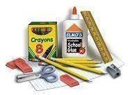 First Grade Supply List 4-2pocket folders (designs of your choice) 3 boxes of Kleenex 4 rolls of paper towel 24 count box of crayons 1 pair of pointed scissors Approximately 6 glue sticks 1 package