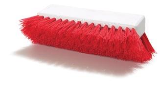 FLOOR SCRUB BRUSHES Dual Surface Brushes Recommended use: Cleaning kitchen floors, under counters, around equipment, and along baseboards Floor scrubs are made with three different brush surfaces for
