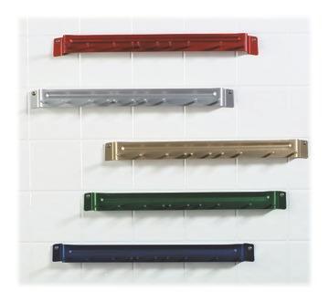 Mounting holes are 16" on center (mounting screws included) Available in 5 colors to support HACCP compliance 40735 Standard(00) Aluminum(00)* Yellow(04) Red(05) Green(09) Blue(14) Prod No
